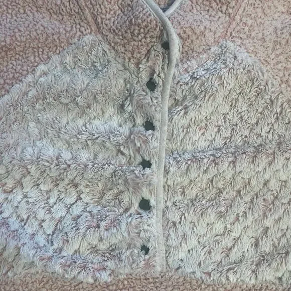 Simply Southern Pink Sherpa Pullover 1/4 snap Size XLarge - Picture 6 of 14